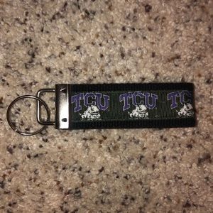 Texas Christian University TCU Keychain Fob
